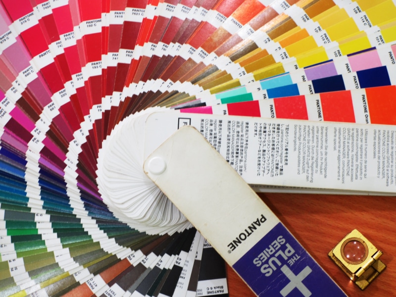 multi colored, art and craft, color swatch, high angle view, paper, foldable, color, day, text, representation, swatches, no people, western script, pattern