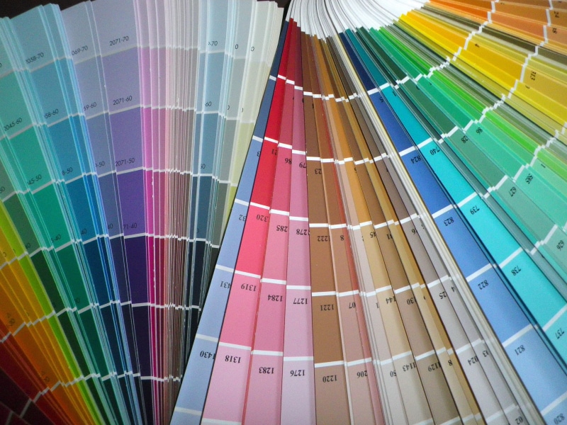 colour, arrangement, pattern, collection, large group of objects, textile, retail, color swatch, full frame, backgrounds, in a row, multicolored, still life