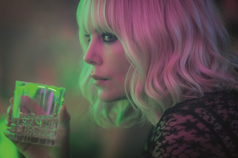 theron, blonde, charlize, atomic, 4K