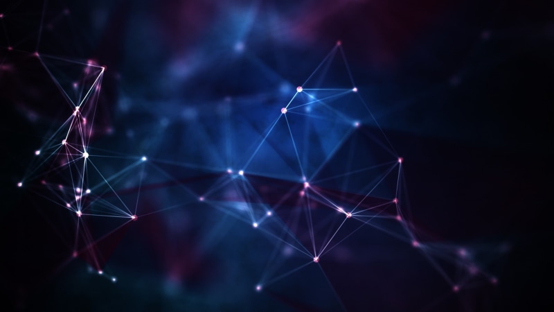 triangle shape, geometric shape, studio shot, purple, futuristic, computer network, design, no people, science, social networking, backgrounds, night, background