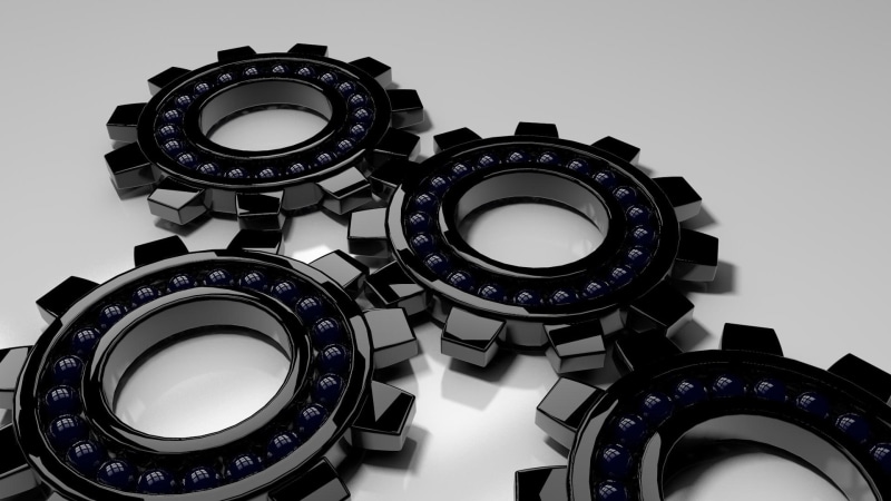 bearing, gears, ball bearing, 3d, abstract, 1920, 1080P, ball, cinema 4d, 3d and abstract