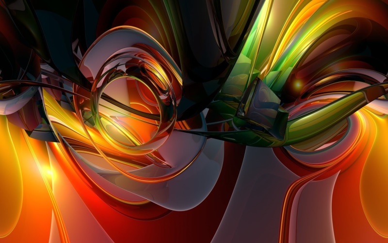 gray, plastic, still life, glowing, light - Natural Phenomenon, colorful, spinning, technology, space, black Color, flowing, curve, green, shape