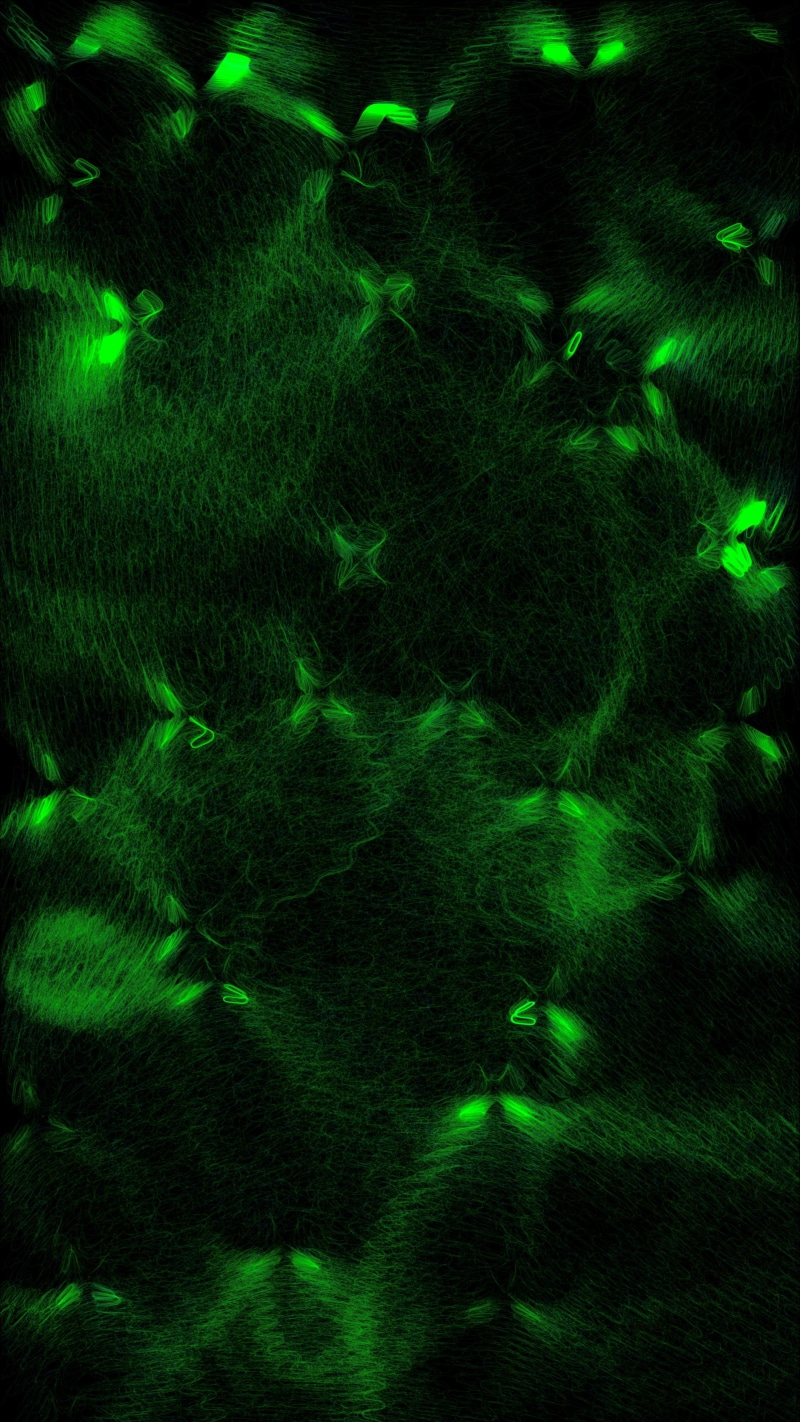 abstraction, green, glow, plexus, 4K, lines