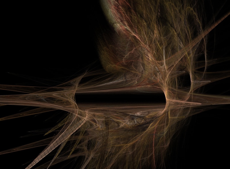 studio shot, burning, light - natural phenomenon, black background, close-up, abstract, lines, hairstyle, shape, reflection, indoors, digital