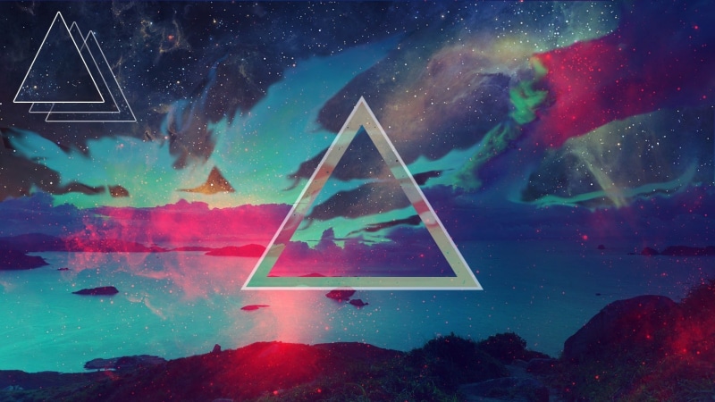 triangle, dark spots, background, 1080P