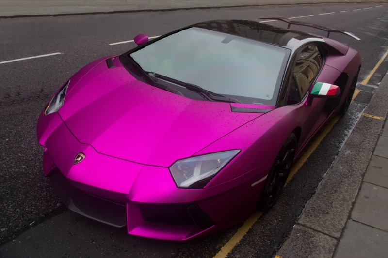 purple, voiture, exotic, canon, land Vehicle, lamborghini, purple Lamborghini, sportscar, Lamborghini Aventador, d600, speed, memory, 5K, matte, street