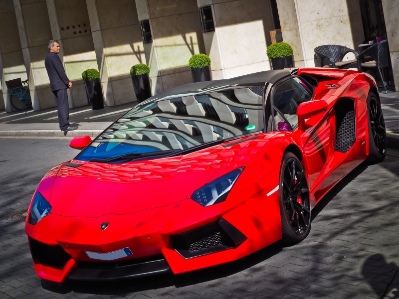 incidental people, dynamic, people, road, stylish, one person, Auto, stationary, coupe, aventador, Lamborghini, luxury, car, expensive, super sports car
