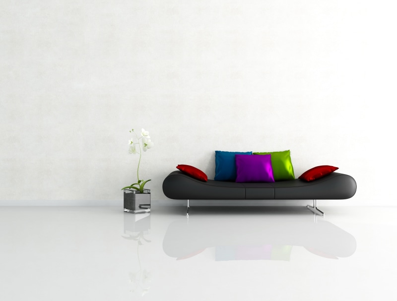 white background, white, copy space, minimalism, wall - Building Feature, beauty in nature, 4K, black, chair, armchair, studio shot, relaxation, home Interior