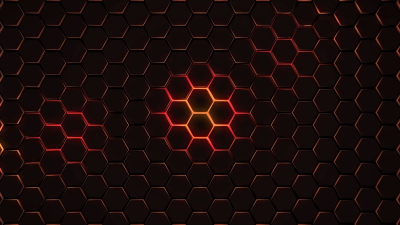 hexagon, geometry, 4K, abstract