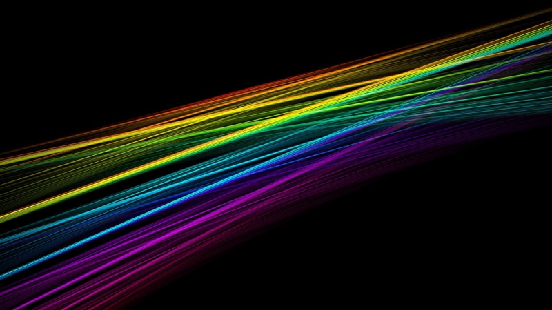 black background, black, abstract, background, colorful, rainbow, 1080P