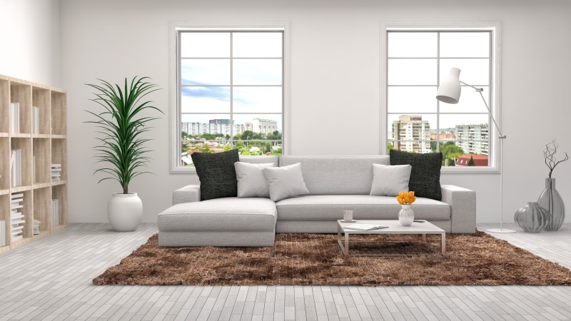 racks, furniture, interior, sofa, pillow, 4K, decor, Windows, living room, design