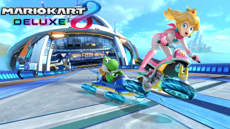 Mario Kart 8 Deluxe, Yoshi, Princess Peach, Mario, 1080P