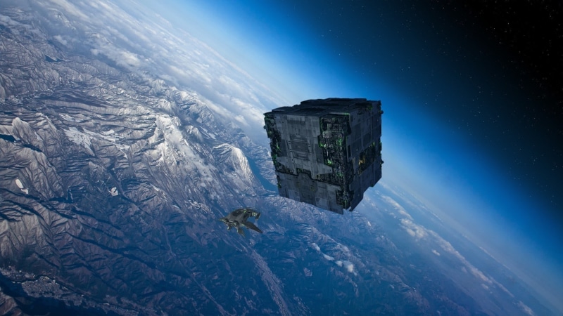 nature, borg, 1080P, complex, magazine, hd, space, star, art, complex magazine, borg cube, cube, trek, Star Trek, stars