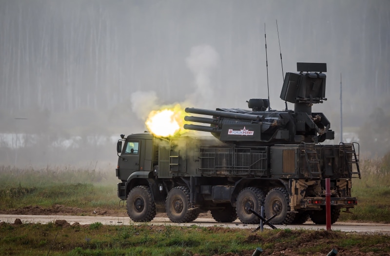 self-propelled, missile and gun, Russian, Pantsir-S1, complex, 2K, anti-aircraft