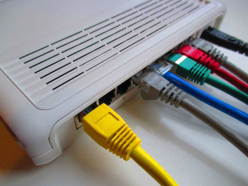 connection, switch, still life, connector, connected, power supply, high angle view, electronic, no people, rj45, electricity, computer, gray, close-up