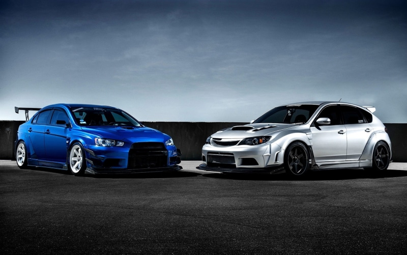silvery, Evolution, kit, car, race car, copy space, retro styled, motor vehicle, Mitsubishi, mode of transportation, Lancer, sedan, front, black color