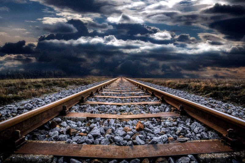 railway, 2K, abandoned, track, old, railroad