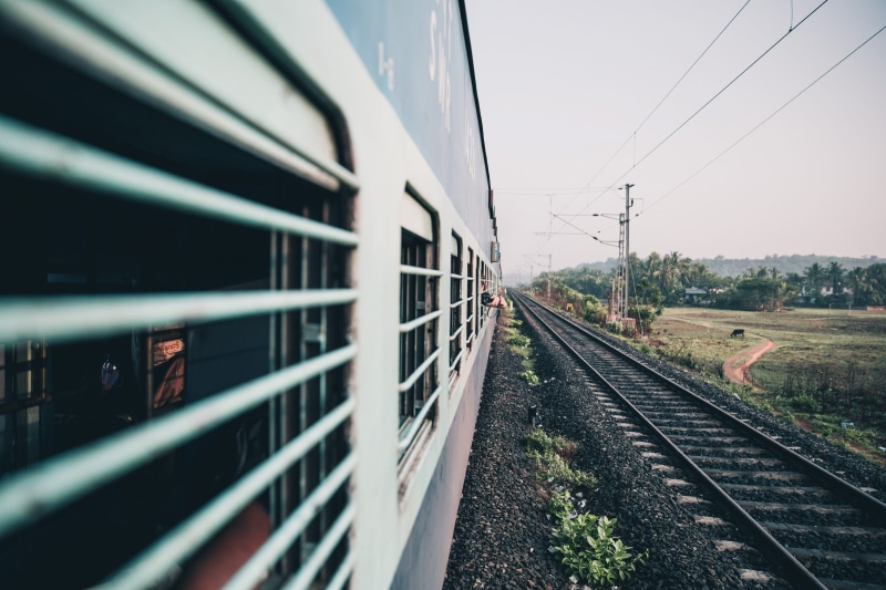 iron, window, 2K, railroad, electricity, camera, nature, transit, outside, diminishing perspective, outdoors, view, route, indian, rail transportation