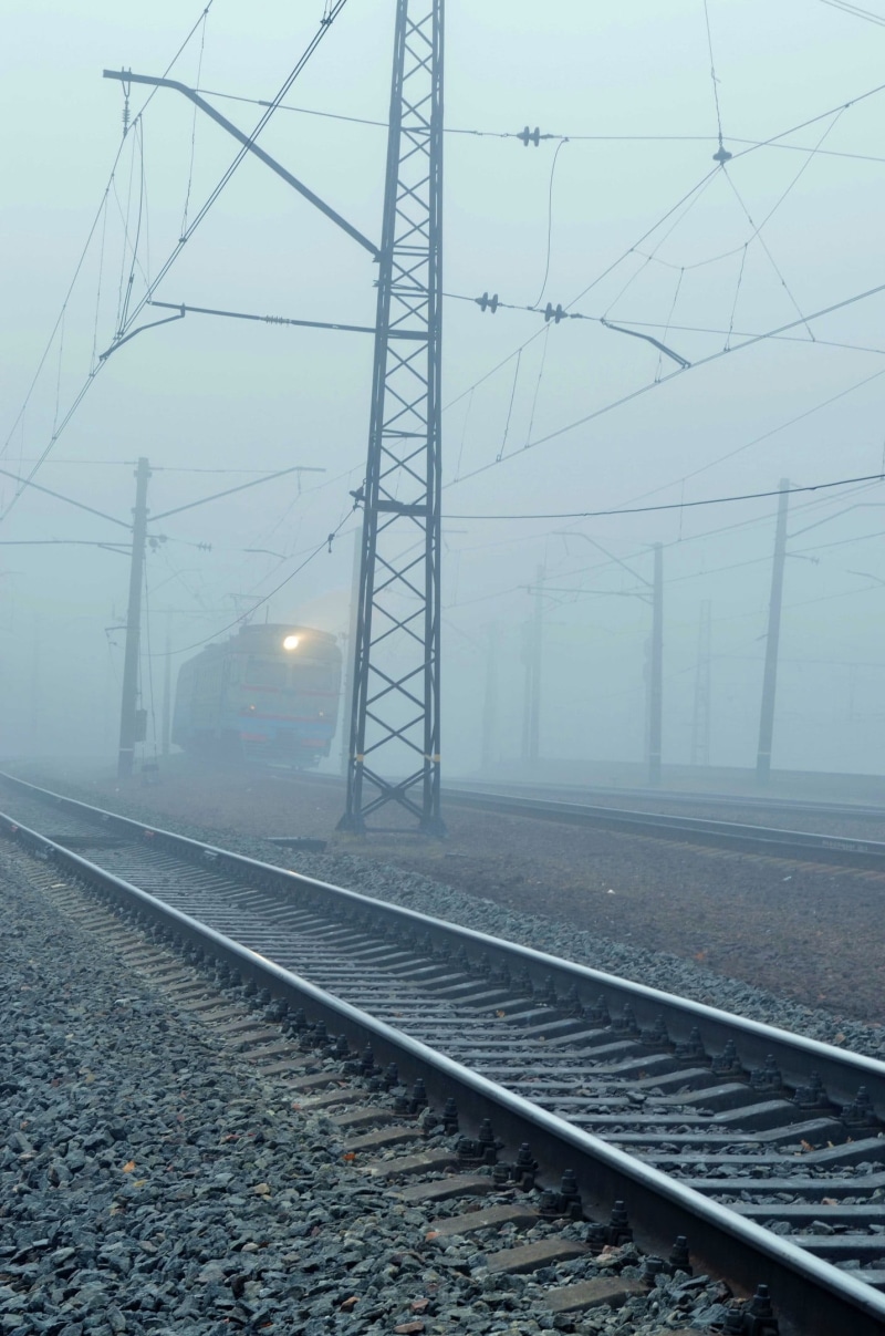 dampness, the way, transportation, railroad station platform, mode of transportation, railroad Track, rail transportation, track, light, motion, sleepers