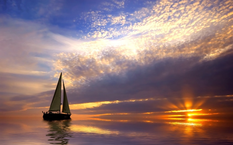 sky, transportation, sailing ship, nature, nautical vessel, water, mast, horizon over water, waterfront, outdoors, mode of transportation, no people, idyllic
