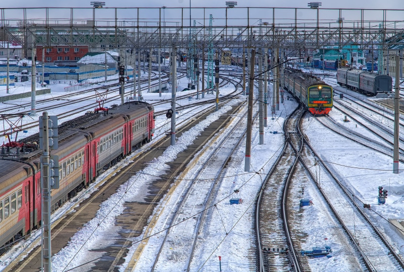 nature, electricity, snow, journey, power supply, complexity, road, no people, 4K, railroad track, outdoors, mode of transportation, travel, winter, node