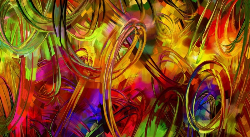 1080P, digital, circle, large group of objects, color, close-up, Abstract, purple, vibrant color, painting, abstract backgrounds, abundance, choice, indoors