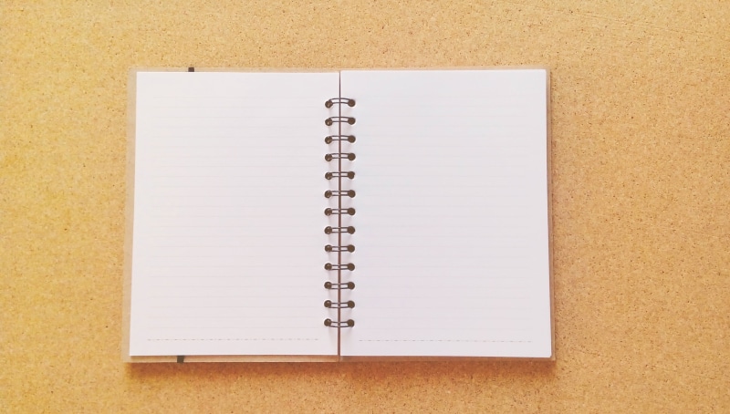 spiral notebook, document, directly above, to write, open, reminder, work, education, publication, no people, studio shot, book, white, card, close-up