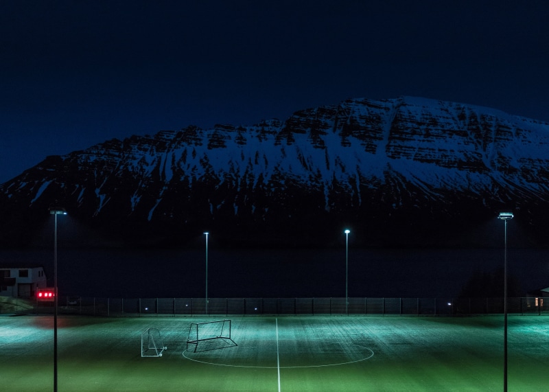 cold temperature, photography, long exposure, sky, motion, dark, scenics - nature, sport, illuminated, light - Natural Phenomenon, playground, grass, nature
