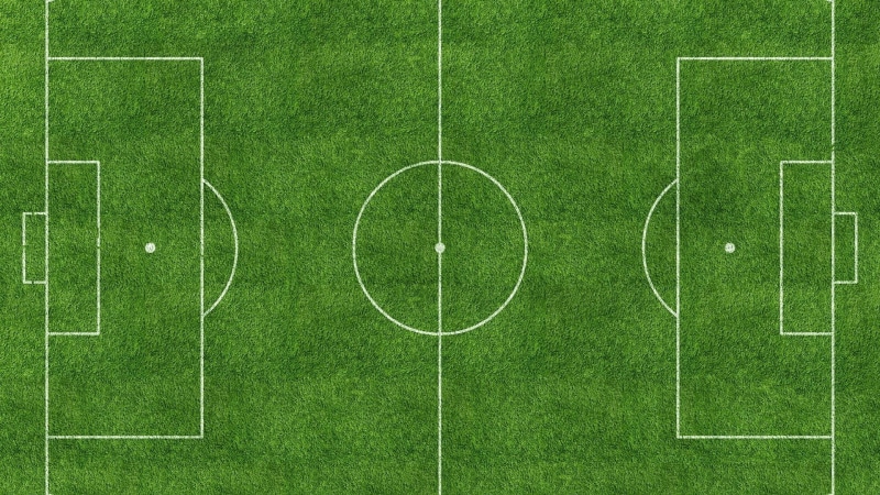 sport, no people, soccer uniform, team sport, playing field, green color, 1080P, high angle view, outdoors, soccer, competition, field, sports equipment