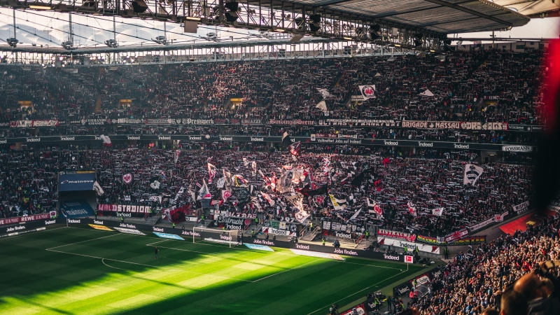 ball, outdoors, crowd, human, group of people, people, high angle view, architecture, playing field, real people, 5K, germany, stadium, large group of people
