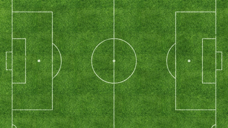 day, high angle view, sports equipment, playground, playing Field, backgrounds, football Field, football, green Color, plant, competitive Sport, competition
