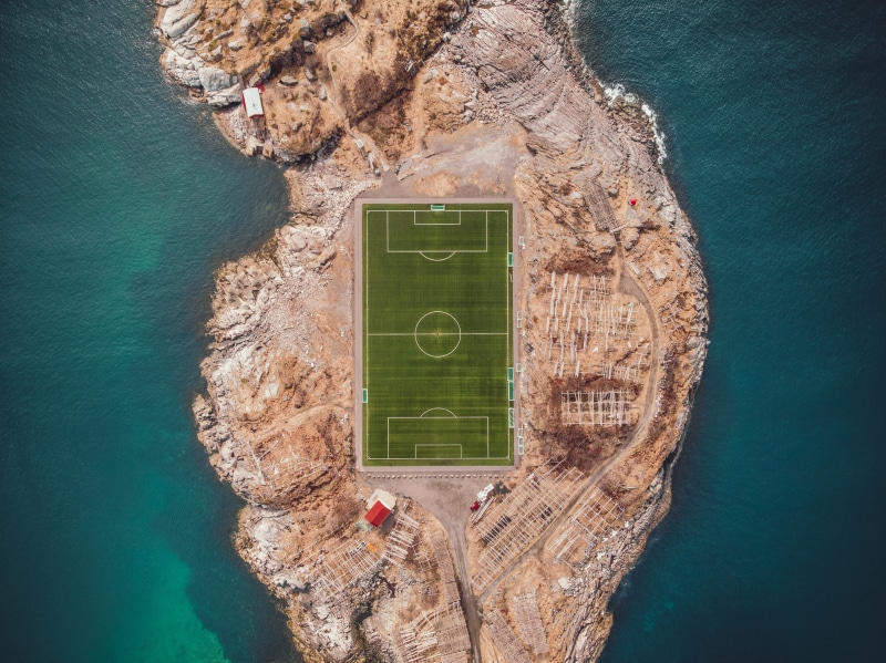 no people, adventure, photography, day, eye, field, rock - object, mavic air, directly above, s, green color, norway, body, bird, travel, lofoten, water