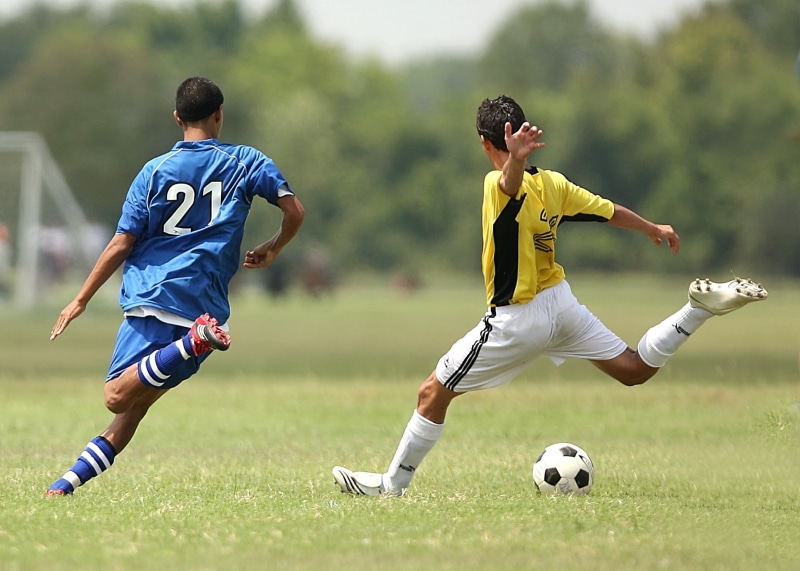 competition, nature, action, males, athlete, player, sports Uniform, teamwork, active, soccer players, two, team sport, football, two people, people, sports clothing