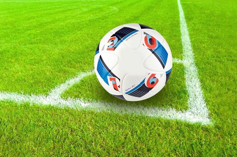 ball, soccer field, winning, Football, various, sports, playing, team sport, grass area, competition, no people, land, turf, 4K, football - Ball, green color