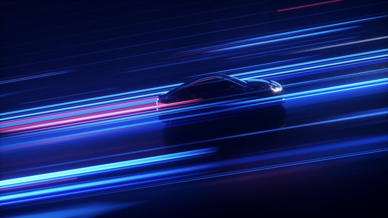 abstract, car, diagonal lines, digital art, 1080P