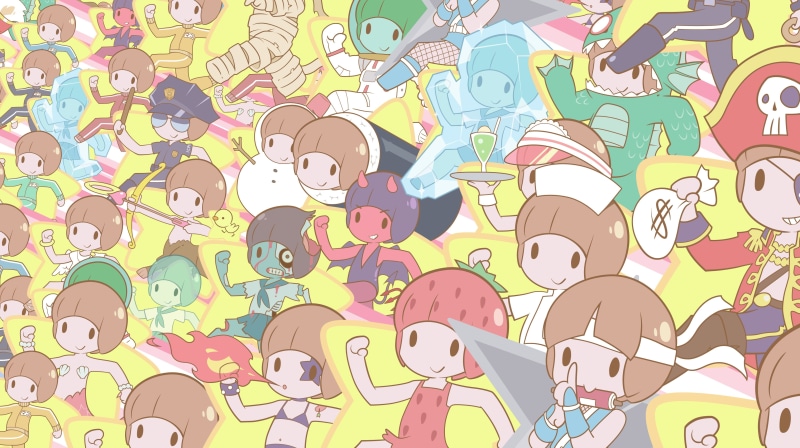 symbol, technology, group of people, computer icon, Kill la Kill, friendship, women, connection, anime, communication, internet, nature, human body part