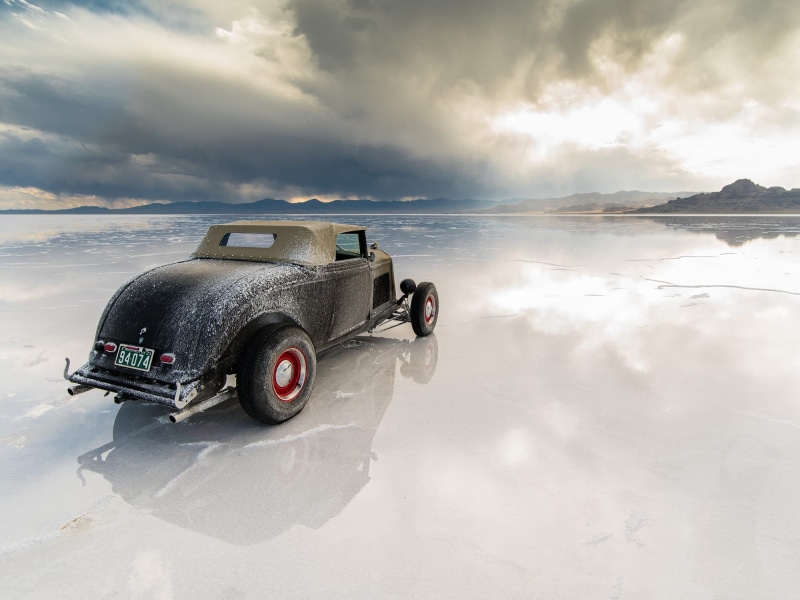 1080P, black, clouds, salt lakes, tranquility, beauty in nature, nature, water, cloud - sky, calm, landscape, bright, mode of transportation, no people