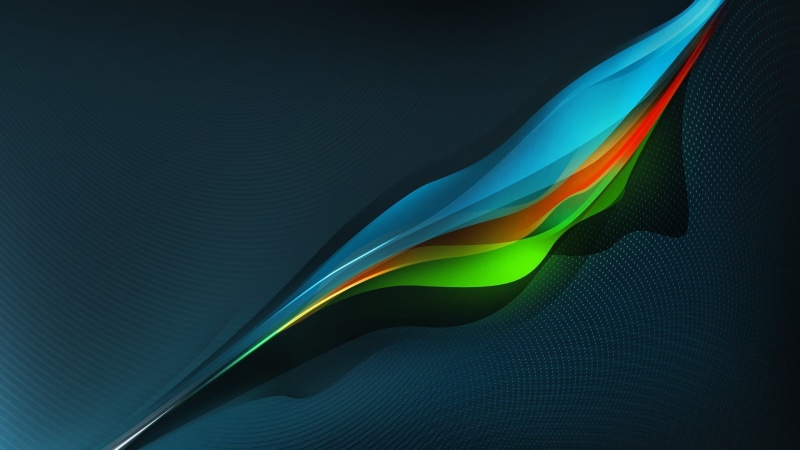 1080P, studio shot, backgrounds, indoors, black background, wave pattern, waveforms, digital, digital art, low angle view, close-up, full frame, multicolored