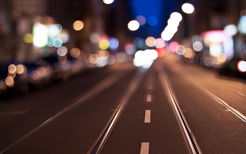 mode of Transport, direction, lighting Equipment, illuminated, backgrounds, business, road, selective, street, car, city street, multiple Lane Highway