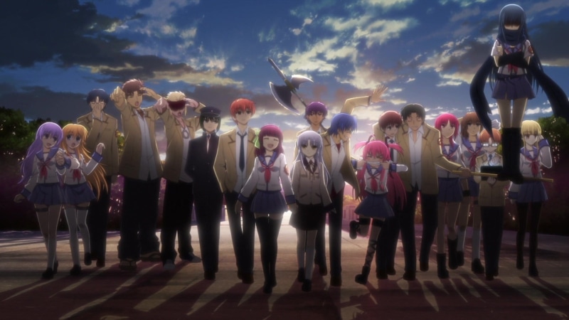 sky, lifestyles, Shiori Sekine, Miyuki Irie, Yusa (Angel Beats!), 1080P, Fujimaki (Angel Beats!), nature, artist, arts culture and entertainment, real people