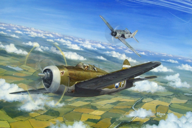 Brewster Buffalo F2А, fighter, figure, WW2, 1080P, Messerschmitt BF 109, the sky, brown, American, dogfight, jet, aircraft, German, art, fighters