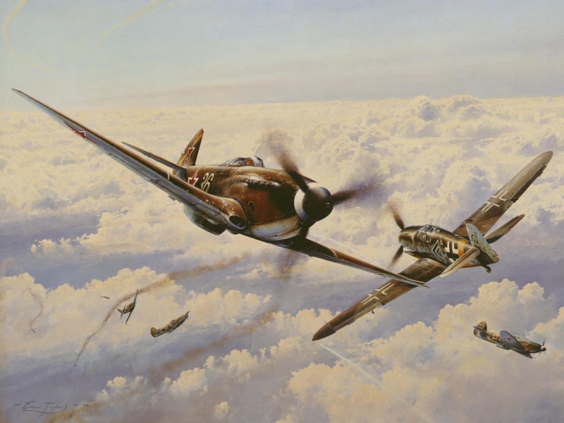 airplane, sky, mode of Transport, the sky, single-engine, The Yak-3, government, G-6, 1080P, turn, no people, war, speed, air Vehicle, transportation