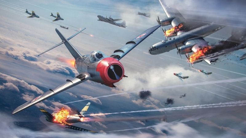 Korean War, The sky, Olive, Superfortress, 1080P, Fagot, Boeing B-29, Korea, by Olivi, B-29 Superfortress, The MiG-15, Air Combat, Dogfight, F-86, The Korean war