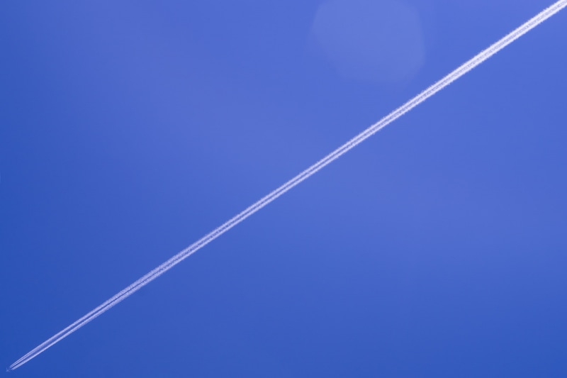 long, speed, vapor trail, nature, backgrounds, cloud - sky, low angle view, flying, day, sky, sky blue, air vehicle, airplane, no people, 1080P, blue