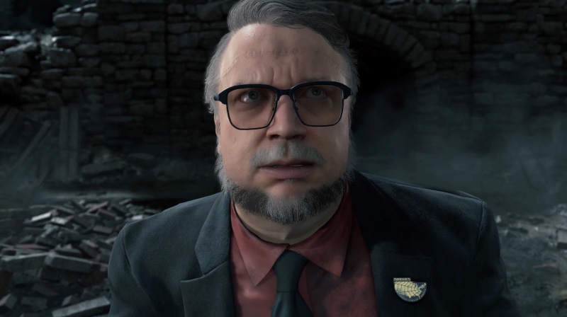 game, tie, 2K, Kojima Productions, Hideo Kojima, man, suit, Bridges, Death Stranding, scar, Sony Interactive Entertainment