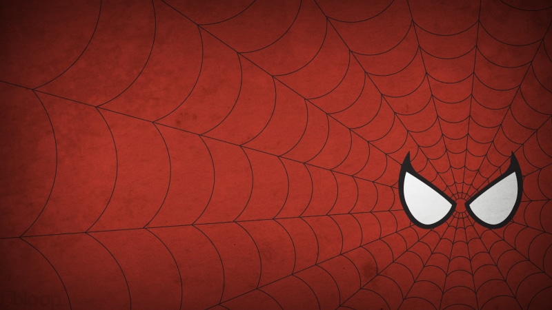 spider-man, minimalism, figure, picture, 1080P, web, 1920x1080