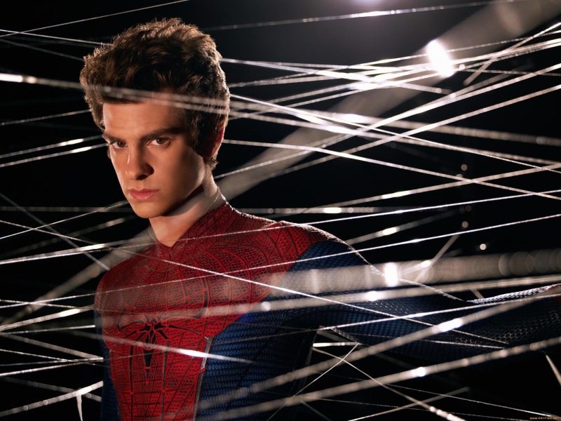 the amazing spider man, andrew garfield, web, peter parker, spider man, 2K