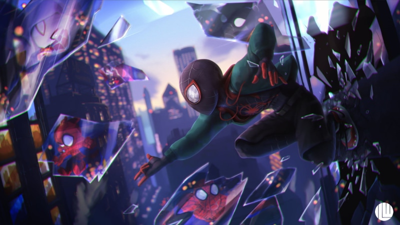 Spider-Gwen, Spider-Ham, Spider-Man: Into The Spider-Verse, Spider-Man, Movie, 1080P, Miles Morales
