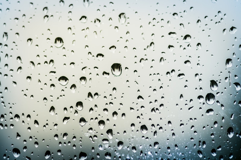 full frame, rain drops, glass, window, liquid, 4K, water, no people, abstract, wet, rainy season, day, rain, glass - material, sky, raindrop, raindrops