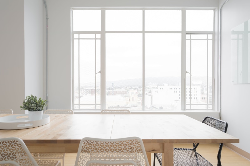 no people, chair, room, window, vase, simplicity, 4K, domestic room, dining, glass, indoors, chairs, interior, seat, flower, empty, design, table, absence